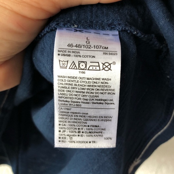 Banana Republic Essential striped t-shirt sz: L - Picture 4 of 5